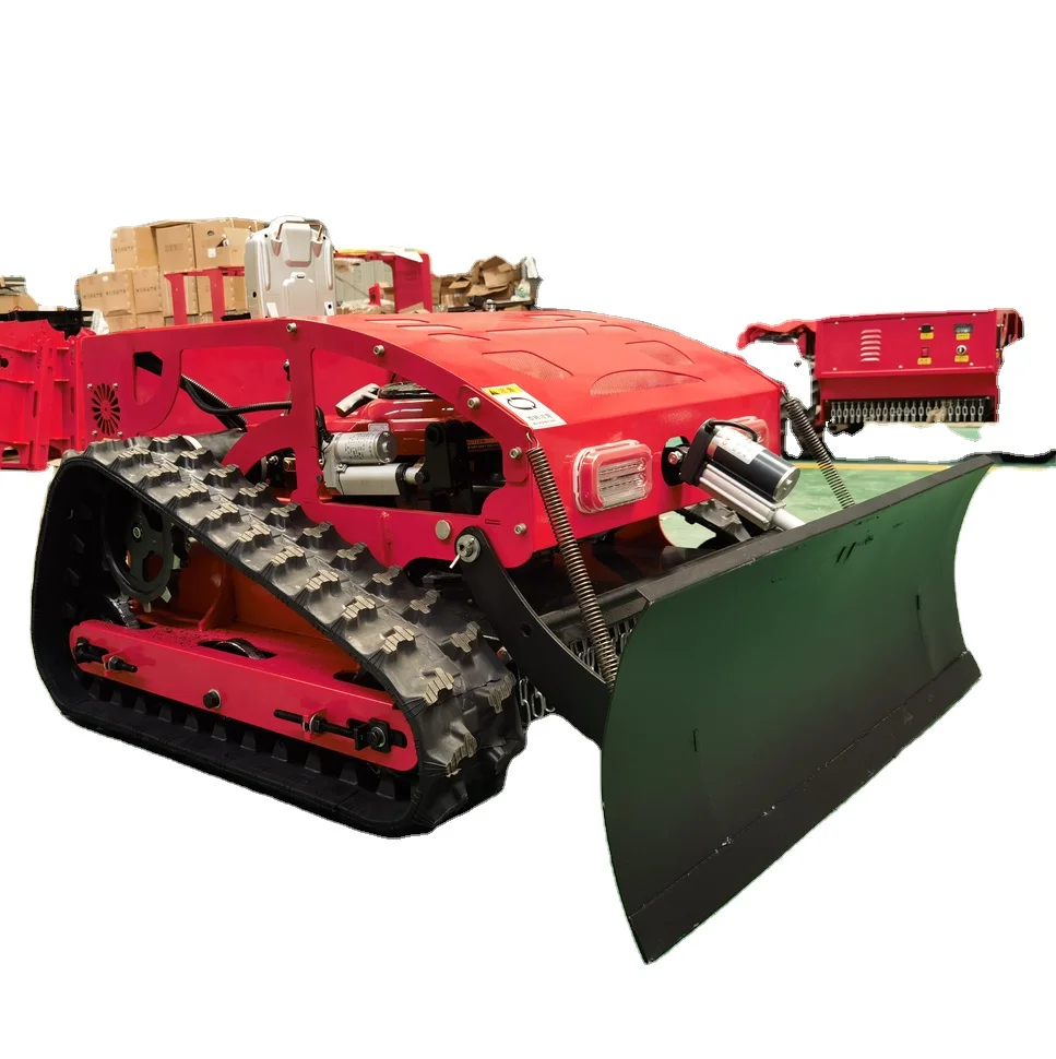 Buy Cheap and Best Quality Crawler Lawn Mower Blade Steel Type Robotic Lawn Mower No Line Lawn Mower