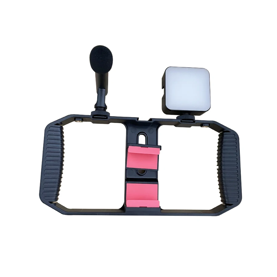 High Quality 3 Shoe Mounts Filmmaking Handheld Phone Video Rig Video Blogging Kit
