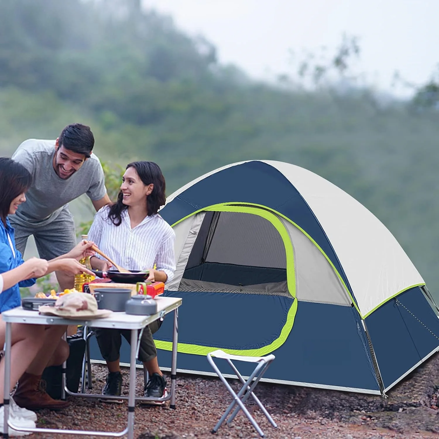 Special offer Portable Dome Tent Waterproof and Windproof Rainproof Easy Set-up Fiberglass beach tent for Camping outdoor