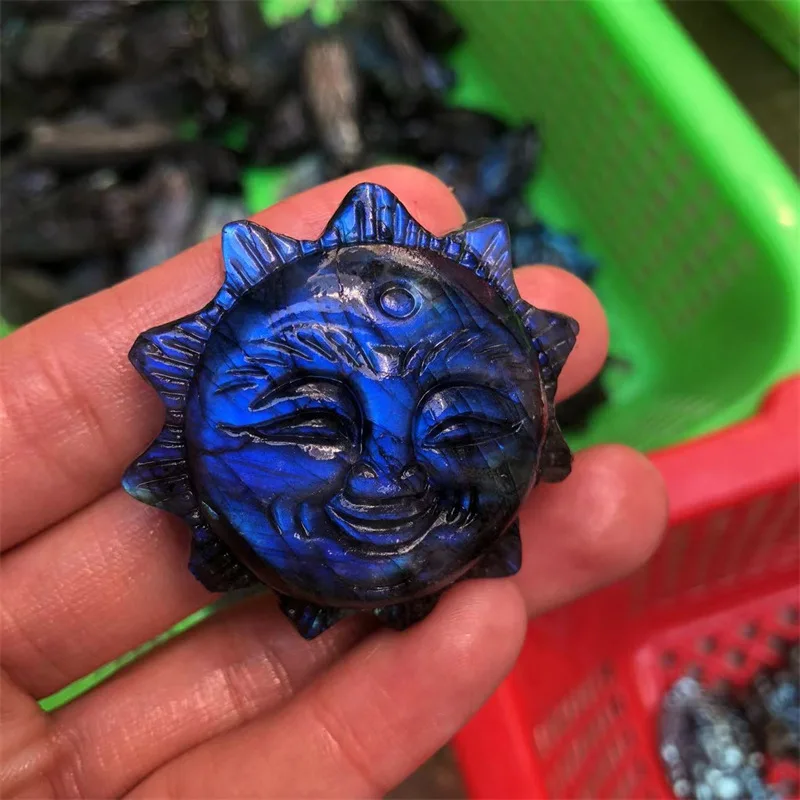 Genuine Crystal Award Shabu Blue Glass Mosaic Tile Ornament a Pvp Luxury Beaded Lace Fabric Rhinestone Epoxy With Low Price