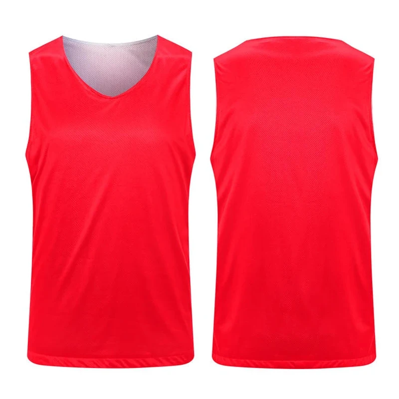 Reversible Basketball Jersey Quick Drying Double Side Reversible Jersey Custom Sportswear Sleeveless Men Basketball Jersey
