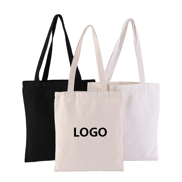 Customized Logo Printed Language bags Recycle Plain Organic Cotton Canvas Tote Vegetable Shopping Bags with zipper Pockets
