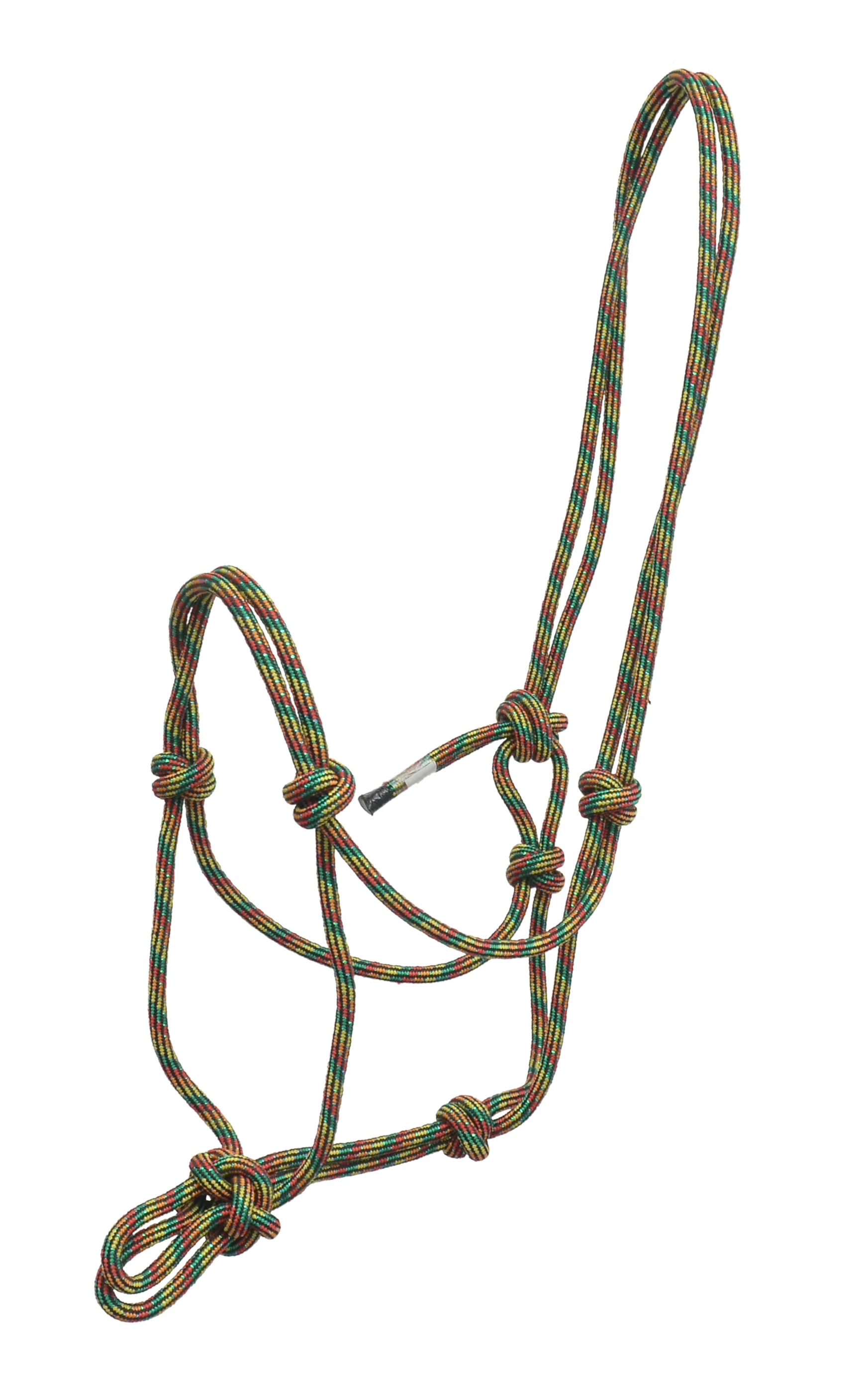 Horse Rope Halter Equestrian Hand Knotted Braided Rope Horse Riding Halter With Designer Noseband Matching lead Rope available