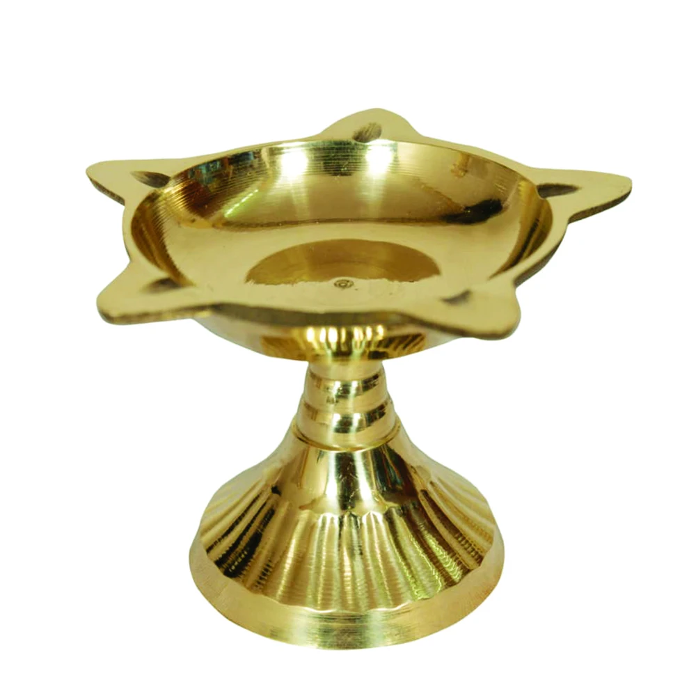 Handmade & Handcrafted Design Traditional Golden Brass Kuber Diya Shaped for Decorative Diwali decoration From india