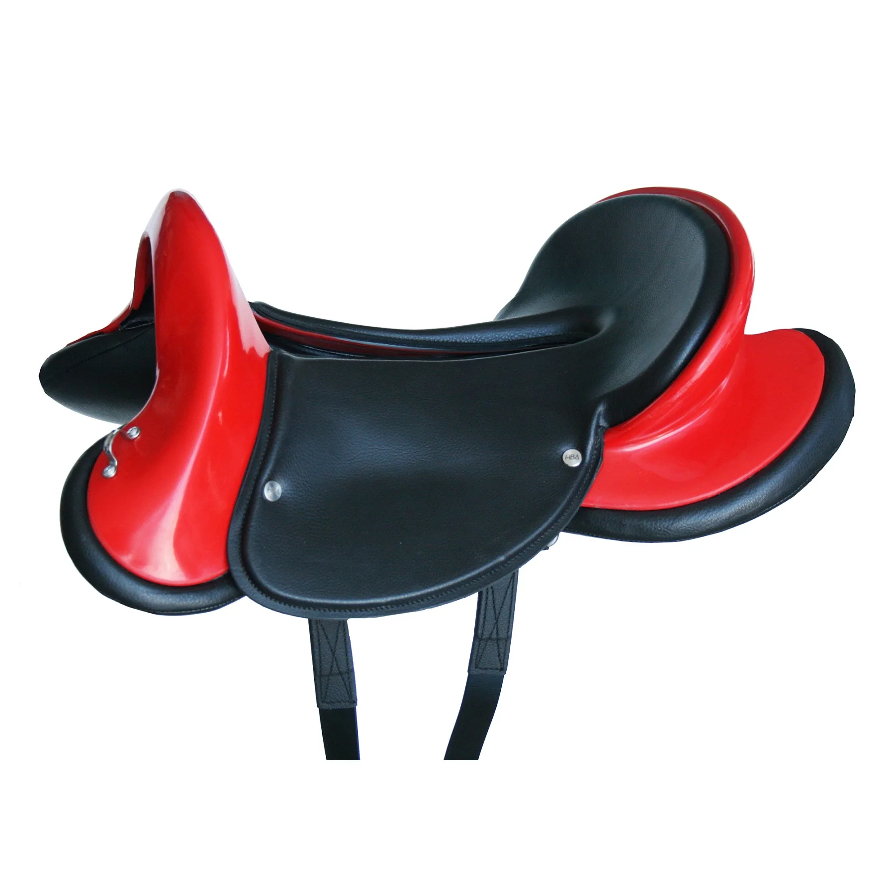 Horse Endurance Saddle Made By Fiber And High Quality Synthetic Leather Sheet with Nylon Stirrups