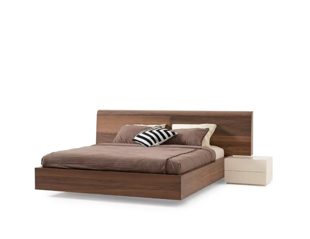 Bedroom bed wardrobe 2 bedside tables dresser mirror 6-piece set