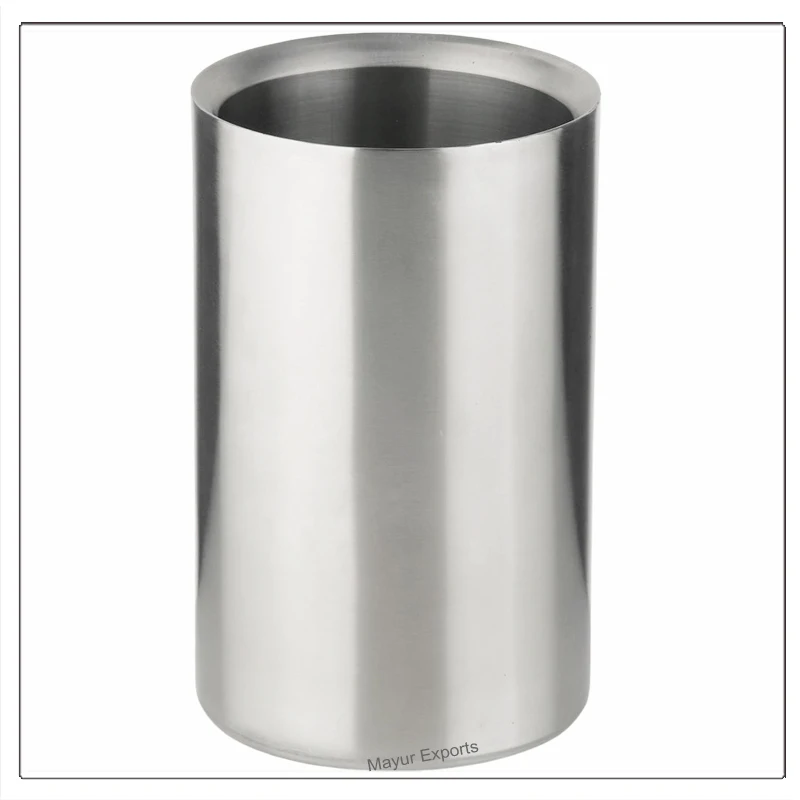 Stainless Steel Wine Cooler Metal Double Wall Insulated Wine Cooler