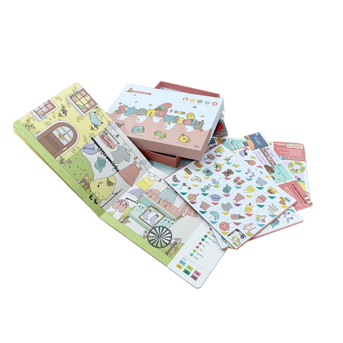 Wholesale Custom Educational Toy Interactive Kids Cardboard Game Family Board Games for Children