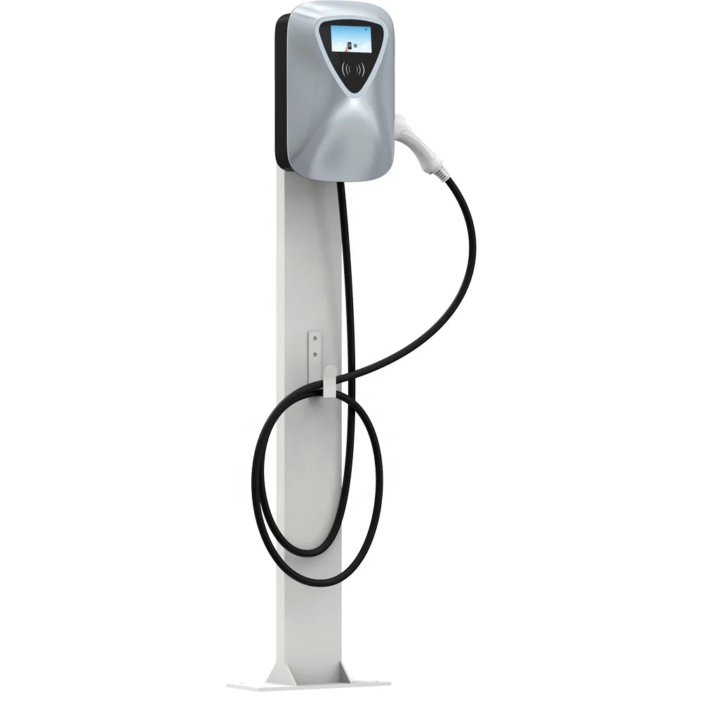 Hotel Charging Electric Car Level 2 Fast Rfid EV Car Charger Station Type 2 7Kw AC Portable EV Charger Wholesale