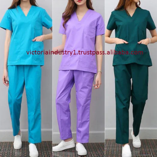 Medical Uniforms Nursing Uniforms Nurse Medical Scrubs Design Medical Staff Uniforms White NURSE SUIT Women Coat Cotton Dobby