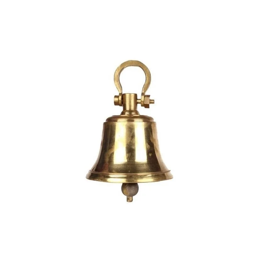 Best seller small brass hanging bell for sale multipurpose brass wind chime bell for church Indian style