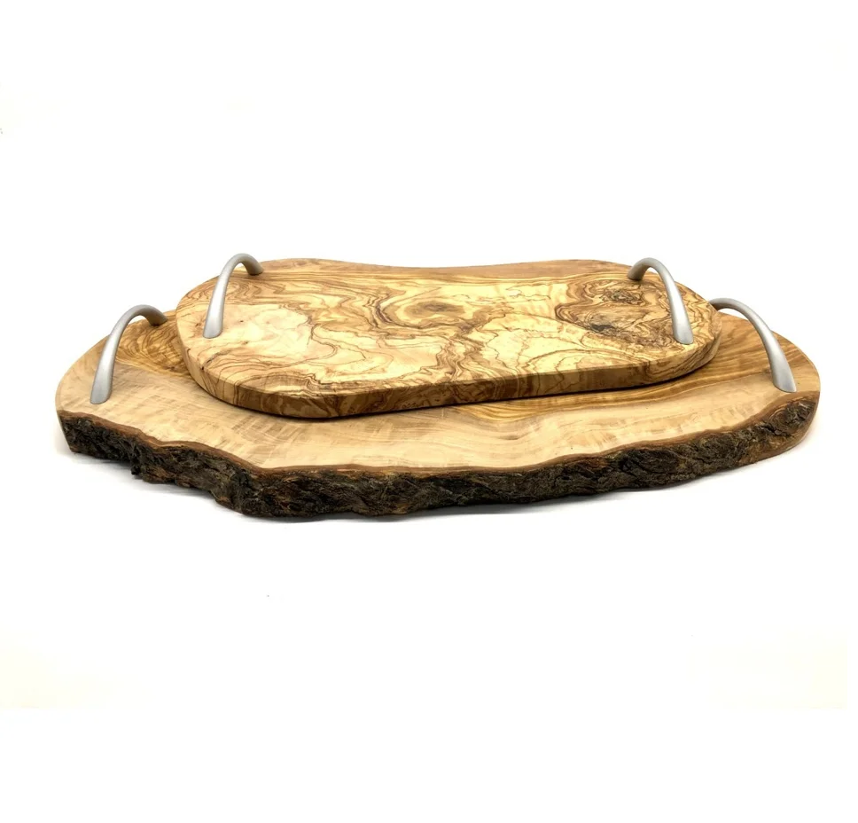 Hot Selling natural wooden serving tray wholesale Eco-friendly top quality Handcrafted natural wooden serving tray