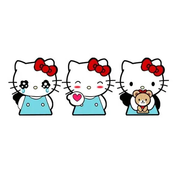 3d hellow kitty Stock 3d Japanese Anime Lenticular Poster With Fast Shipping Sticker