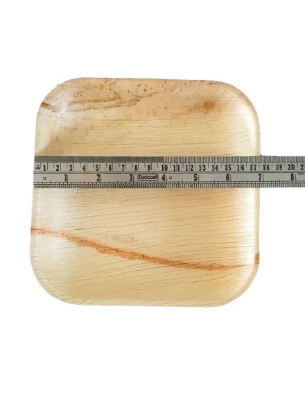 Best Prices Disposable 7 Inch Areca Palm Leaf Plate 100% Natural Party and Wedding Flatware Plates Biodegradable Micro Safe