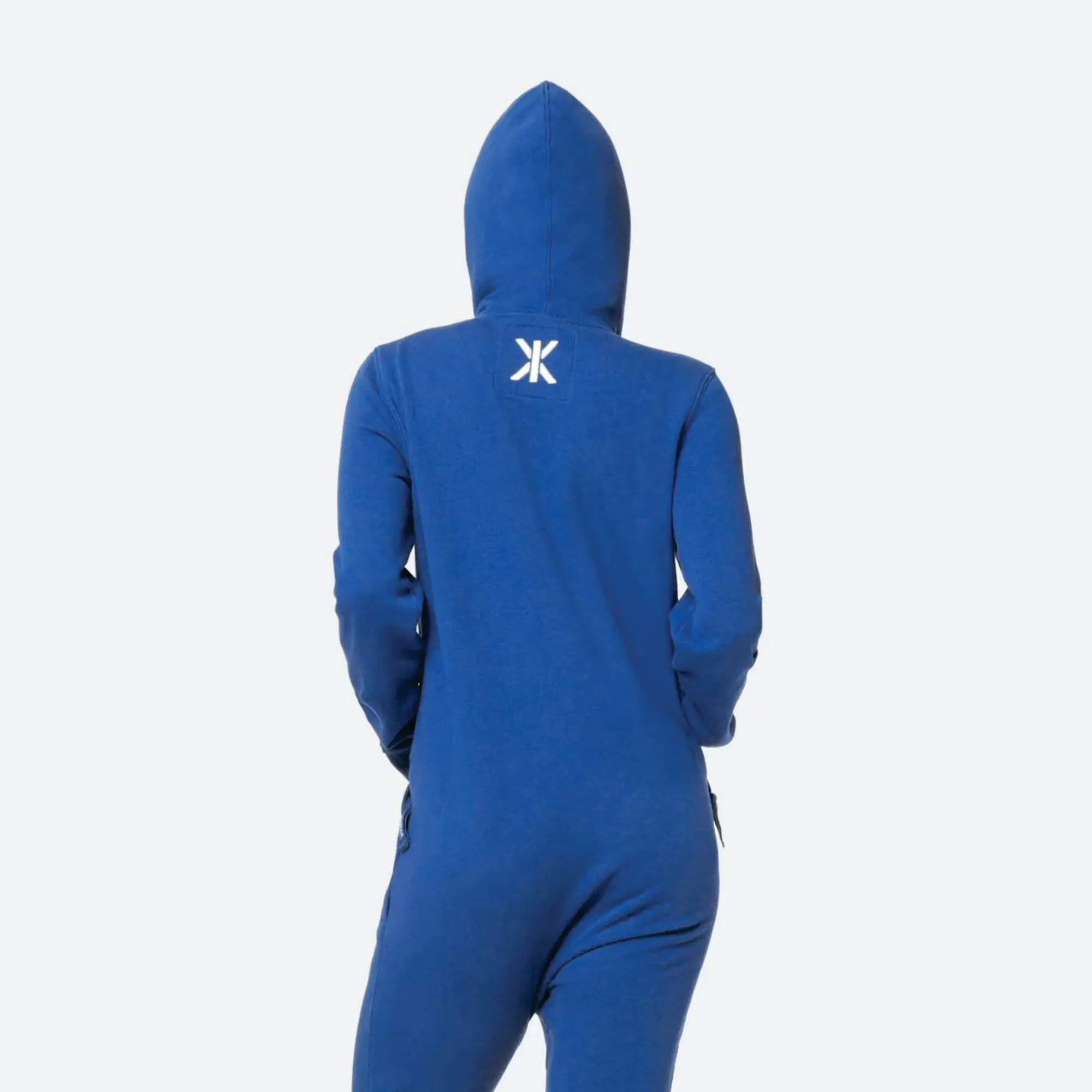 80% Cotton 20% Polyester Brushed Back Cotton On The Inside Two Way YKK Quality Zipper Royal Blue Unisex Original Onesie