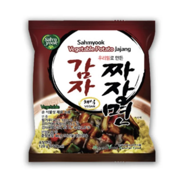 Sahmyook Овощной Jajang картофельный рамен острая лапша быстрого приготовления Корейская jajangmyon овощная веганская Лапша Рамен здоровая лапша