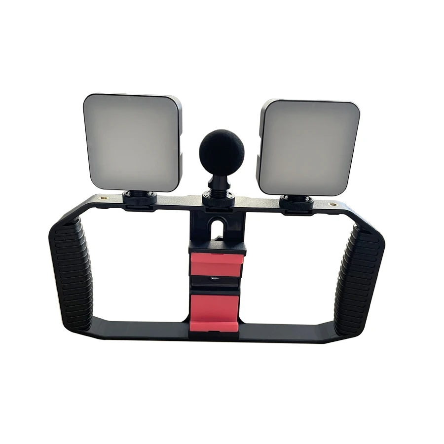 High Quality 3 Shoe Mounts Filmmaking Handheld Phone Video Rig Video Blogging Kit