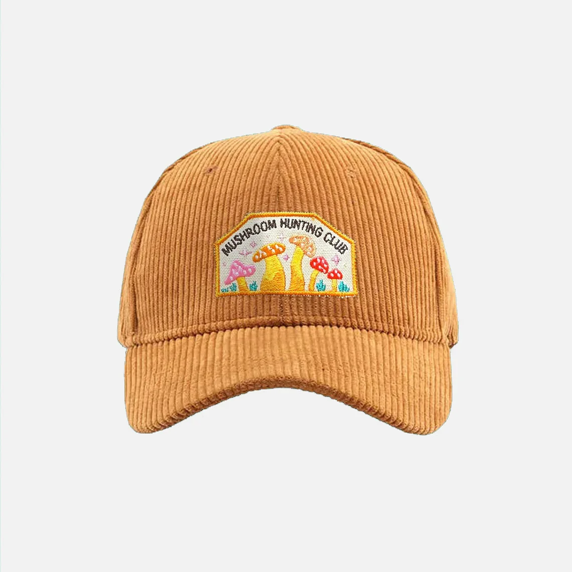 OEM Custom Logo Corduroy Fabric Vintage Baseball Hats Embroidered Logo Structured Form Unisex Sports Hats Baseball Hat Wholesale