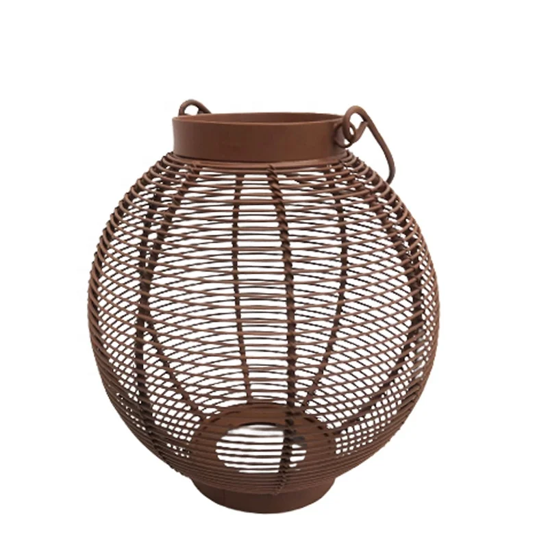 Home Decoration Luxury Designer Decorative Iron Attractive Lantern Blue Color Finishing Classic Design Candle Holder Handmade