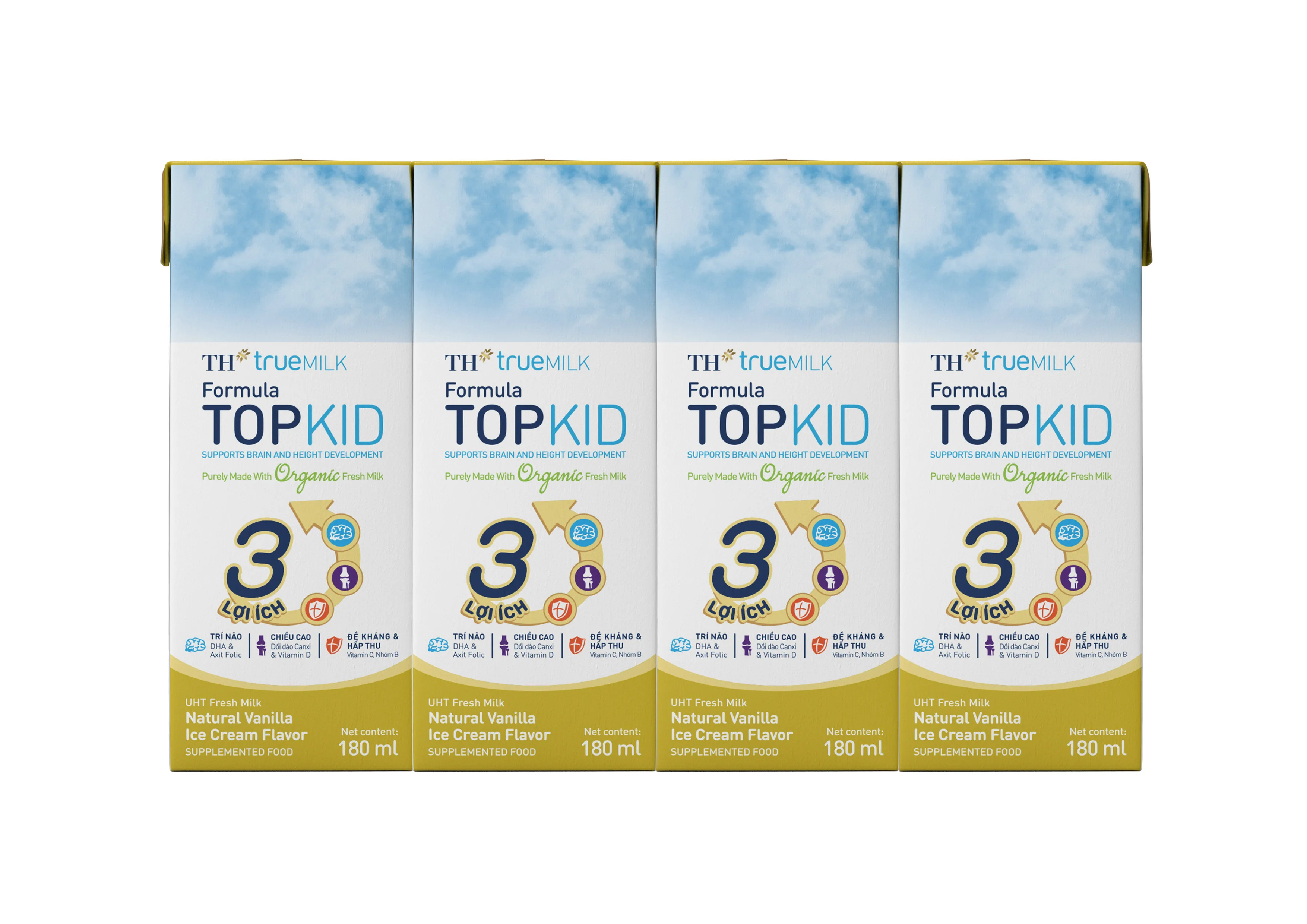 TH TOPKID 180 мл 6 месяцев срок годности стерилизованный тип обработки молочных продуктов питьевое цельное молоко свежее молоко