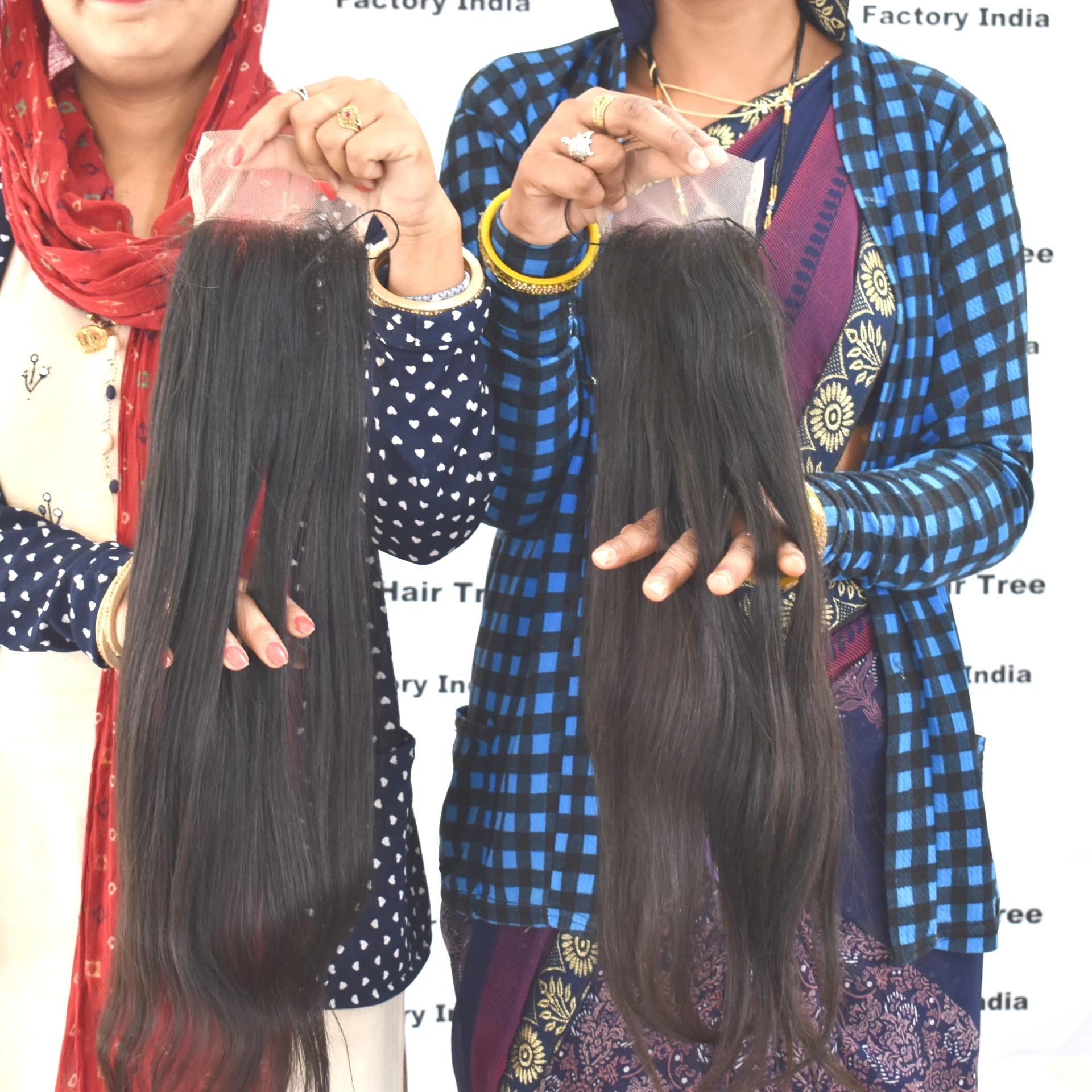 100% Natural Straight 4*4 Transparent Lace Closure Unprocessed raw virgin Malaysian Human Hair