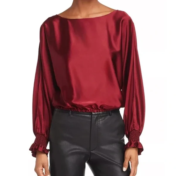 Silk Top M Size Custom Women Hot Selling Design 2024 Best Quality Professional Silk Top Size M