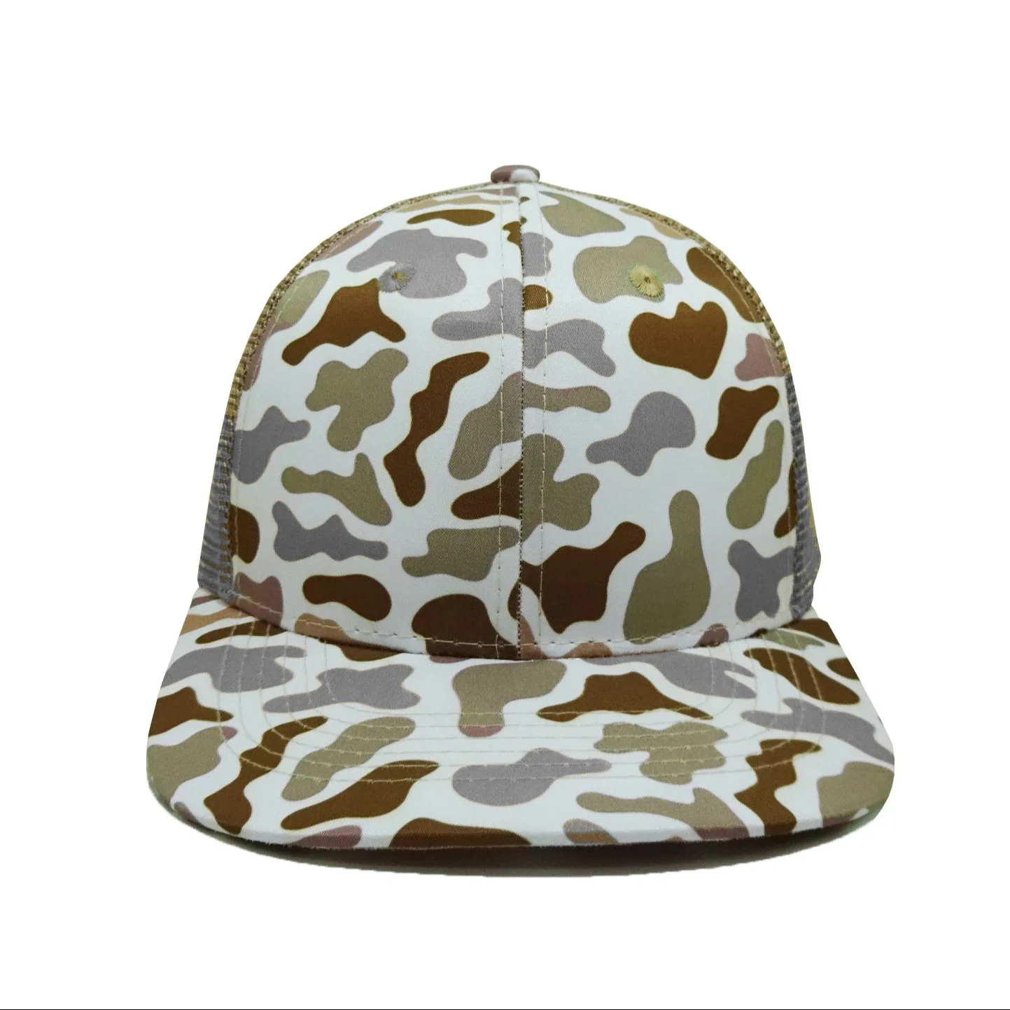 High Quality Wholesale Custom Embroidery Gorras Richardson 112 Ducks Camo Cotton Mesh Trucker Cap Sports Classics OEM Mens Hats