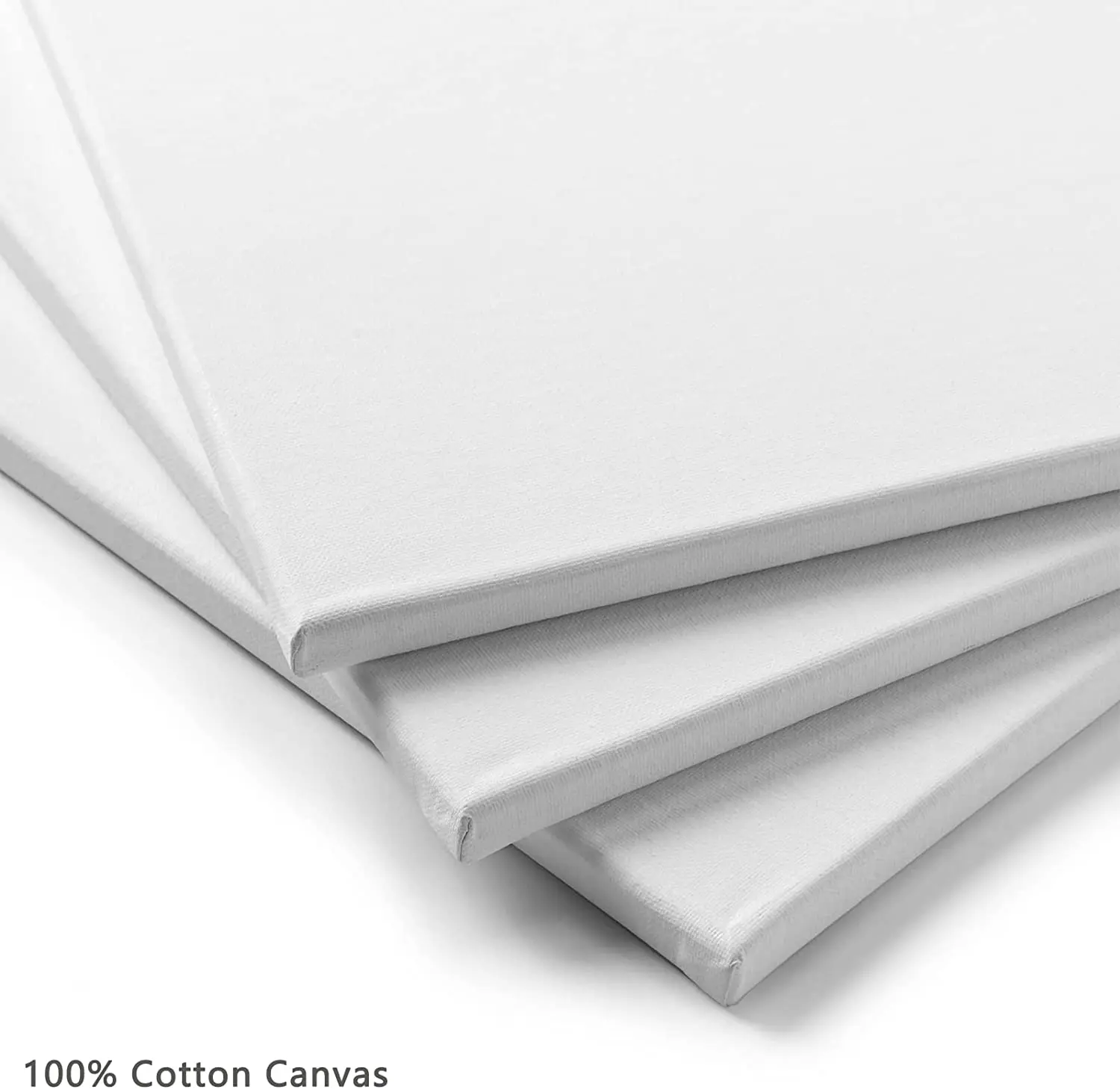 MEEDEN 11-Pack 14x18 Inches 100% Cotton 8 oz Gesso-Primed Blank White Stretched Canvases for Painting