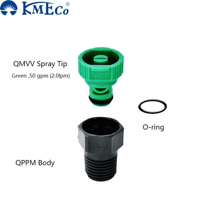 KMECO Plastic Quick Release Promax QPPM+QMVV  Flat Fan Spray Nozzle Tip