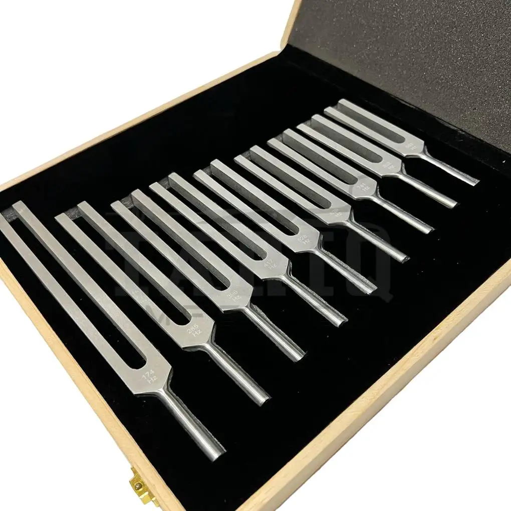 New Arrival Weighted Tuning Forks Medical Aluminum Tuning Forks best chakra tuning forks with wooden box