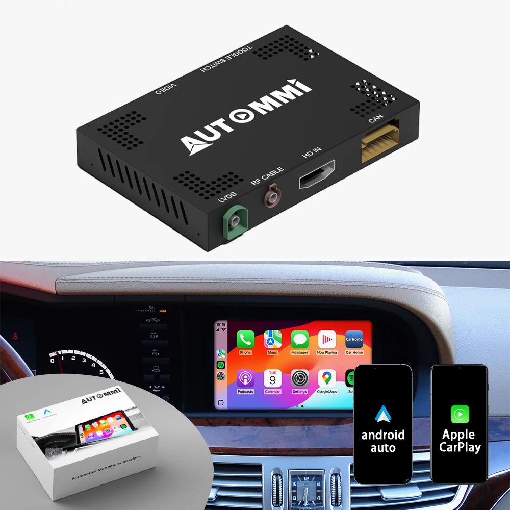 Автомобильный беспроводной интерфейс Apple CarPlay Android для 2003-2009 Mercedes S class W221 NTG3.5 3,0
