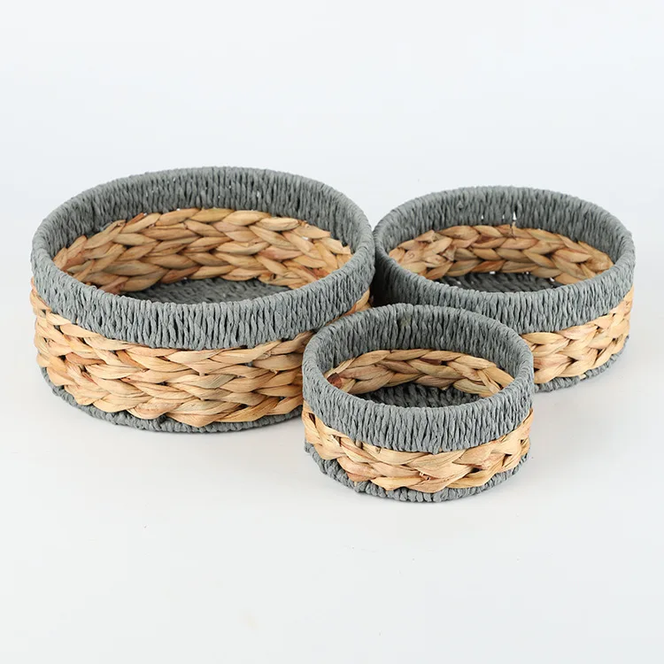 Buy Woven Plastic Wicker Storage Rattan Cane Baskets Storage Gift Cane Bread Fruit Basket For Supermarket Display