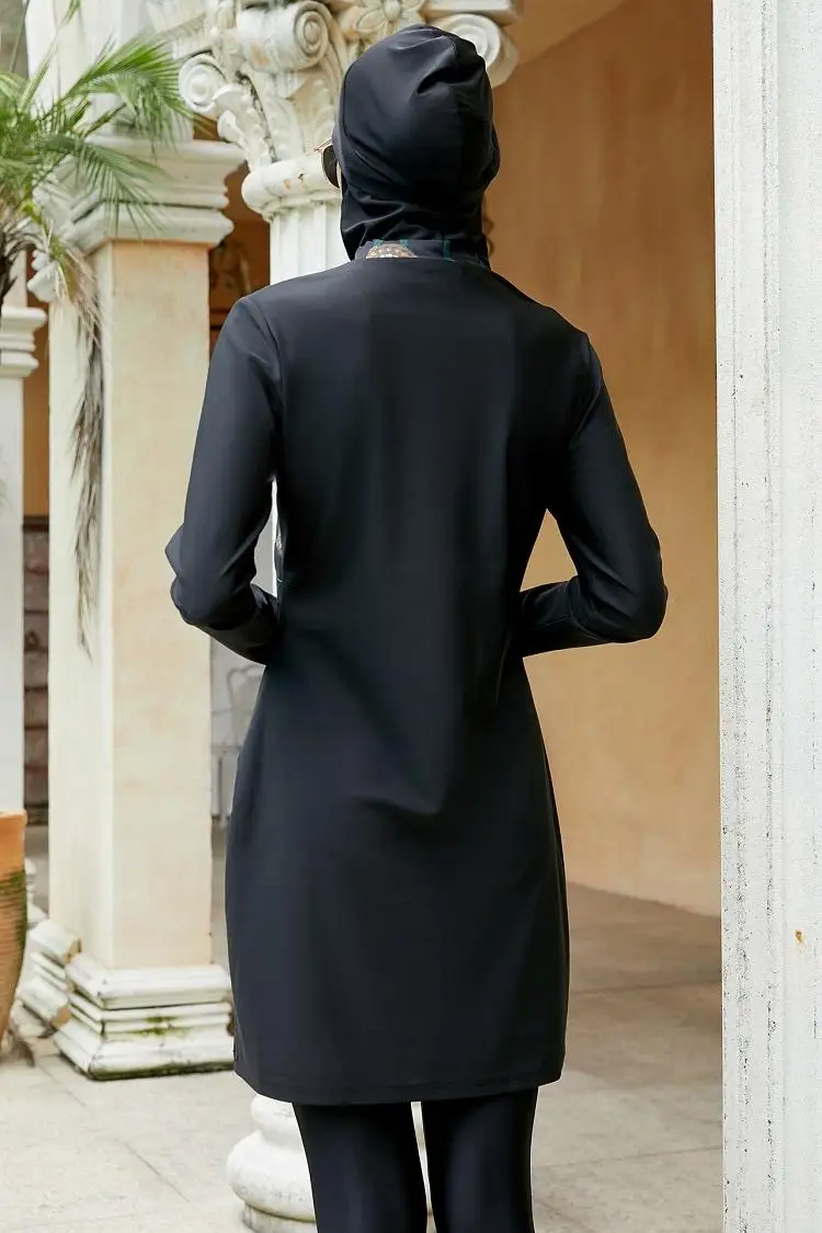 3pcs Full Cover Modest Hijab Muslim Swimwear Swimsuits For Women Ladies Llus Size Sportswear