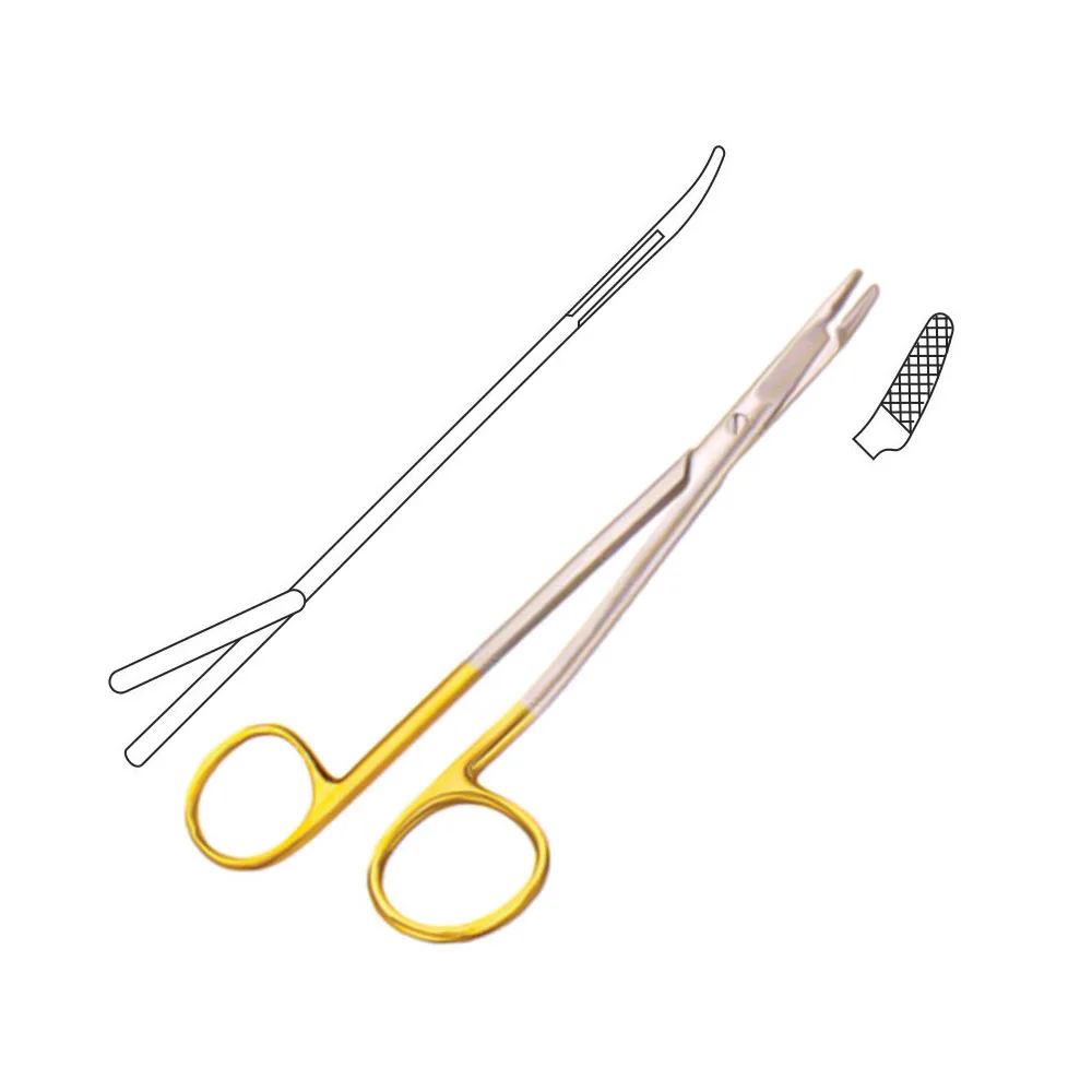 Best Quality Ryderr French Eye TC Needle Holder Stainless Steel Needle Holding Forceps 20.0 cm