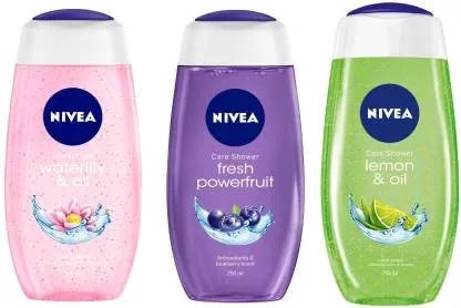 Nivea Women Shower Gel Lemon & Oil Body Wash Transparent 250 ml & 125 ml At Very Good Offer