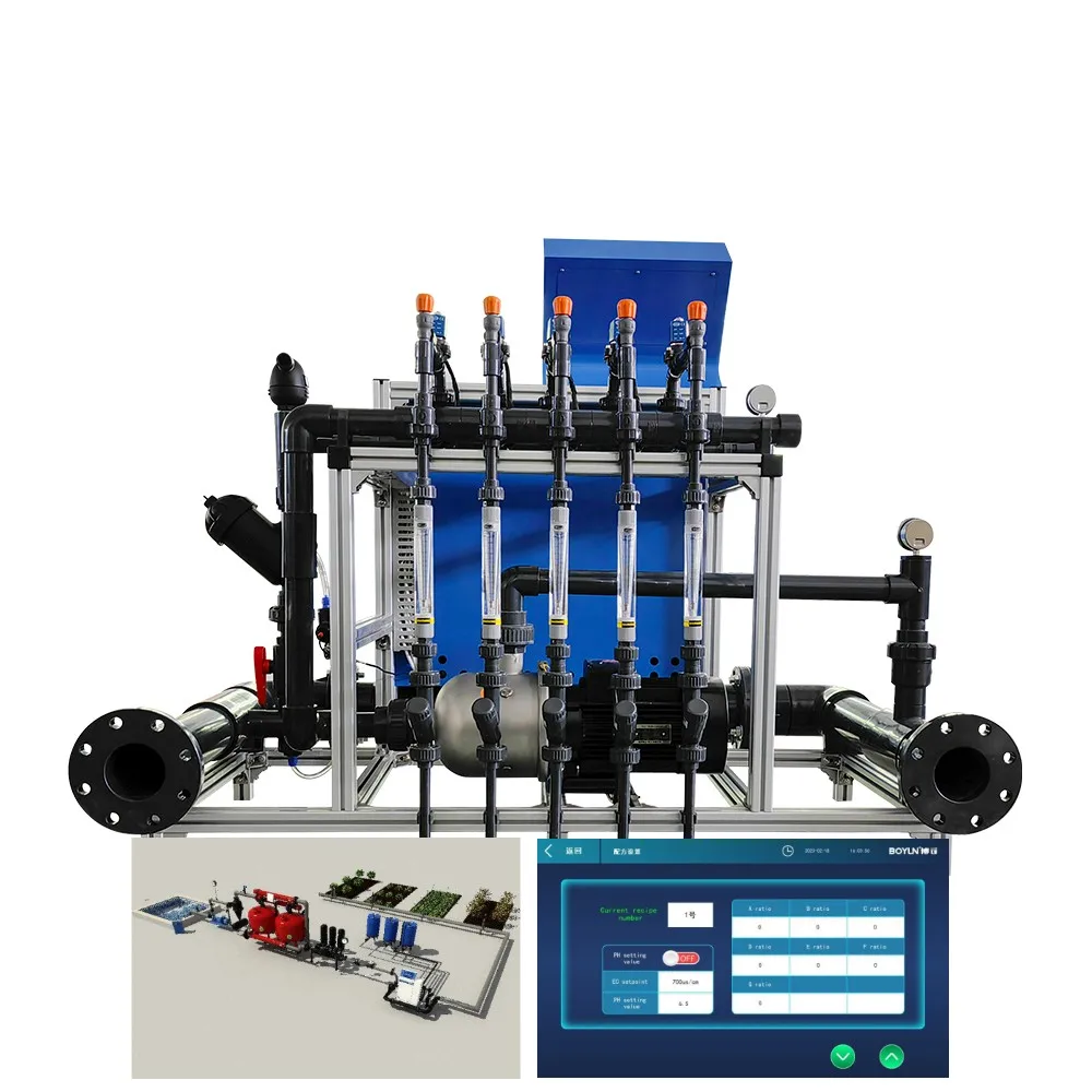 Agricultural greenhouse vertical hydroponic system water and fertilizer integrated machine fertilizer irrigation equipment