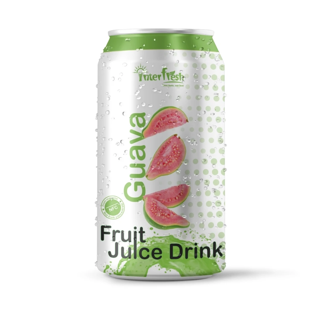 Sleek 330ml Guava Fruit Juice Tropical NFC Juice Drinks with Pulp no Pulp From Factory Vietnam China US Africa High Quality