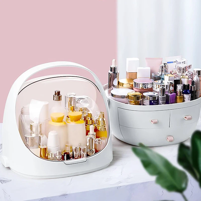 Bedroom Vanity Makeup storage box Dresser Makeup Organizer Cosmetic Display Cases And Lipstick Organizer Gf208