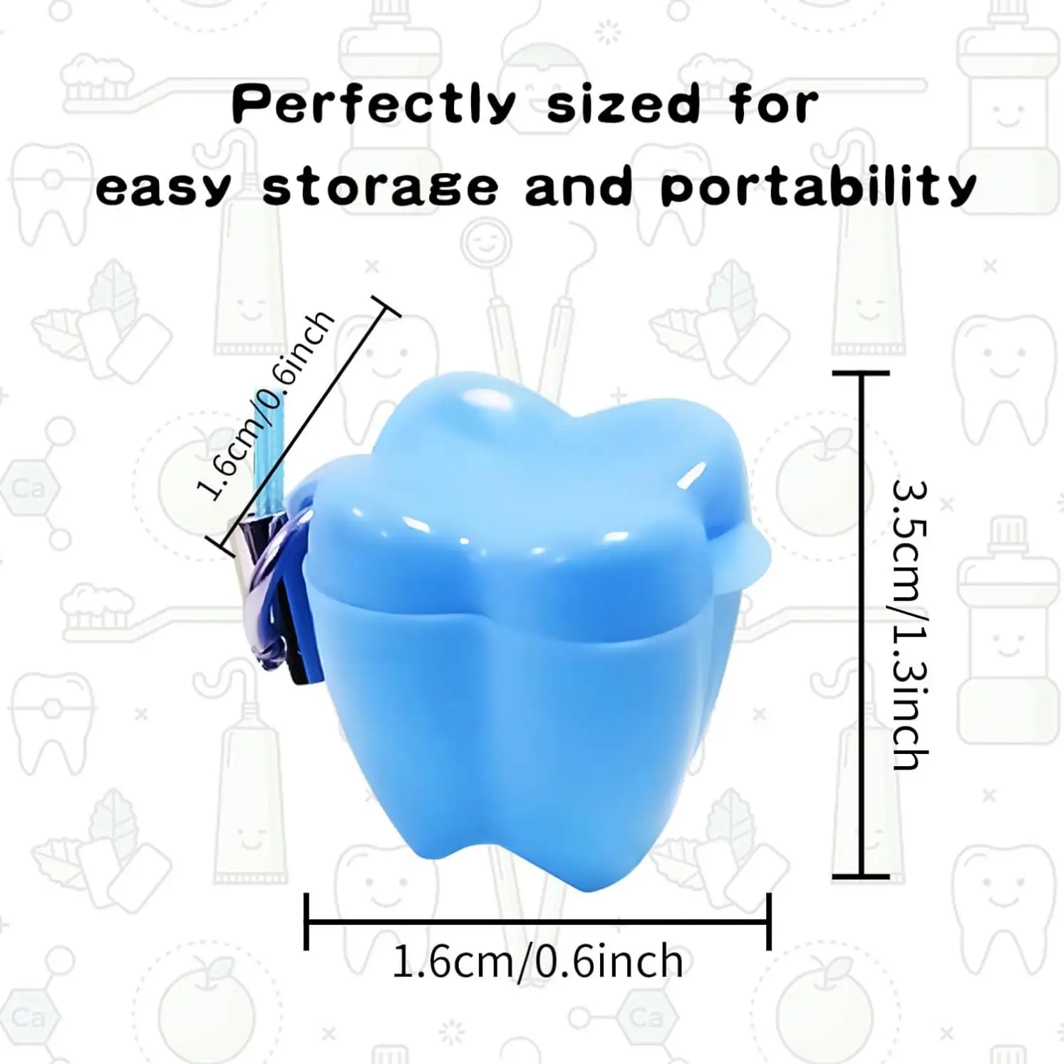 Multi Color Plastic Dental Storage Baby Teeth Box/milk Tooth Box