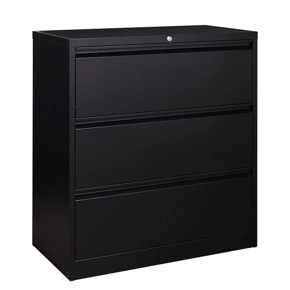 HUIYANG Lateral 3 drawer steel file Cabinet home office chest metal drawer cabinet