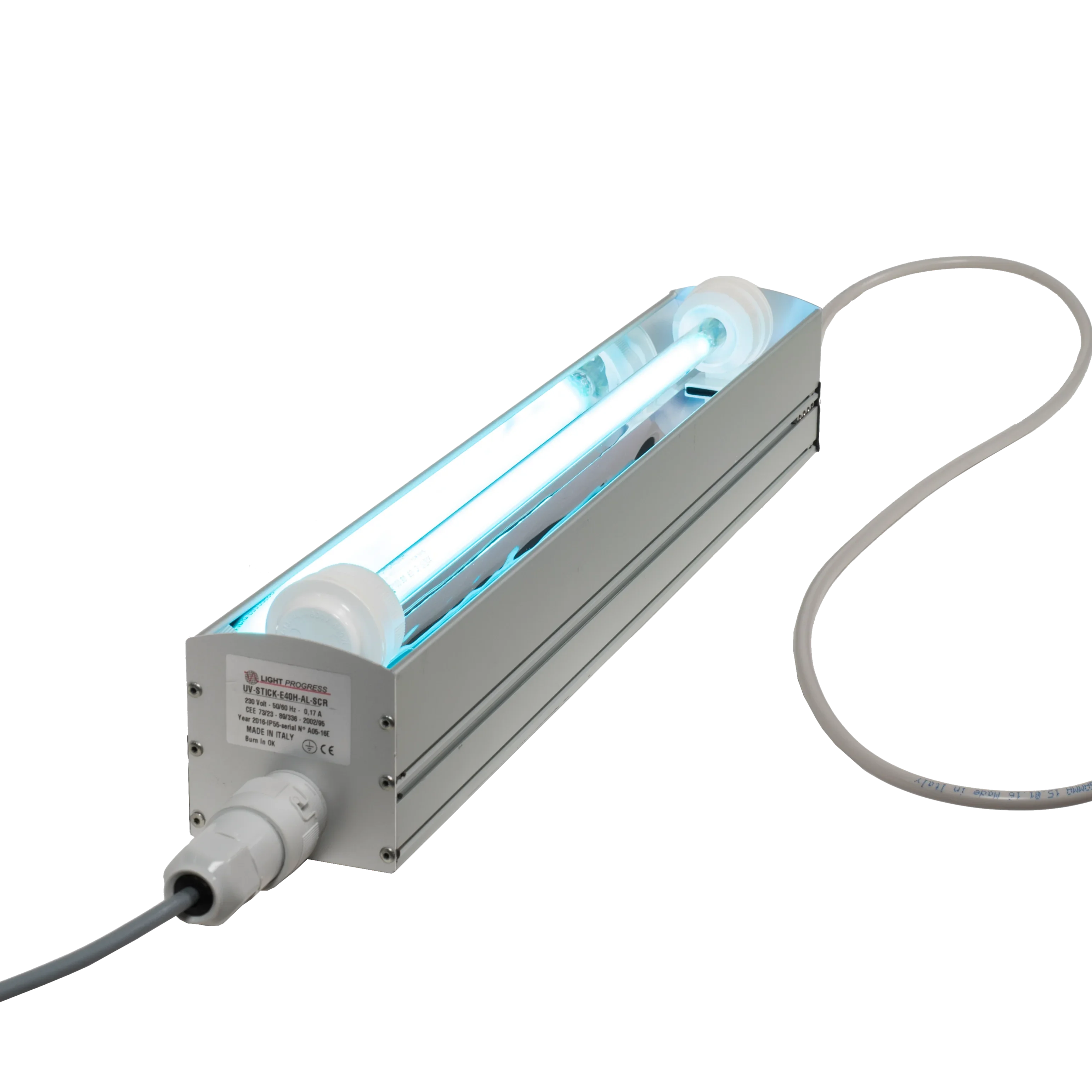 UV-C disinfection for environments Eliminates moulds bacteria viruses Power 40W Made in Italy Tested Efficacy