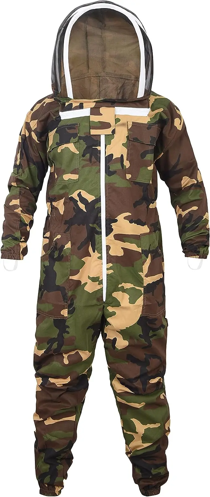 Camo Beekeeping Suit Attached Fencing Veil High Quality Suit  To Protect Themselves From Bee Stings While They Work