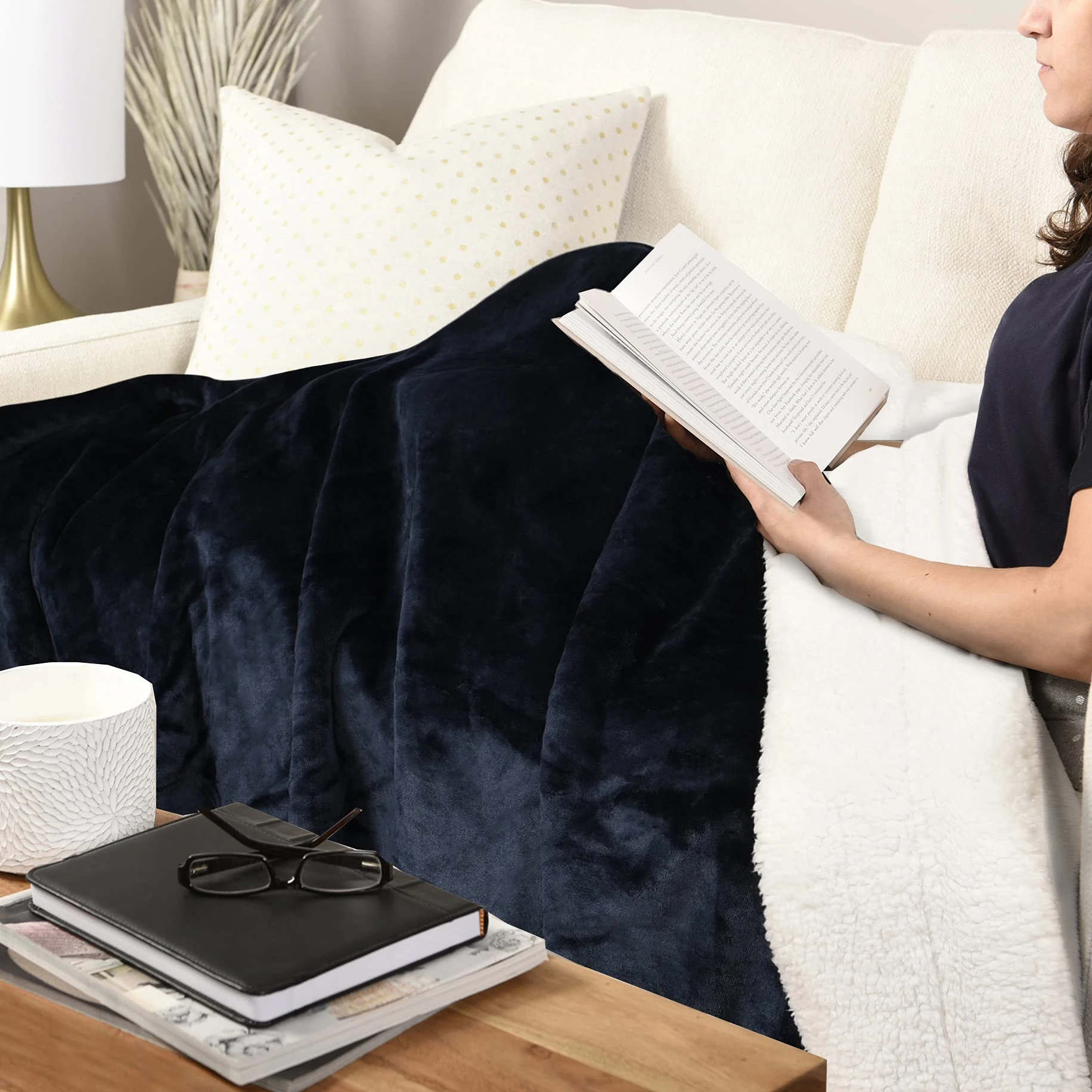 High Quality Plaid Flannel Fleece Sherpa Super Soft Warm Cozy 2 PLY Throw Blanket For Chilly Winter Suppliers