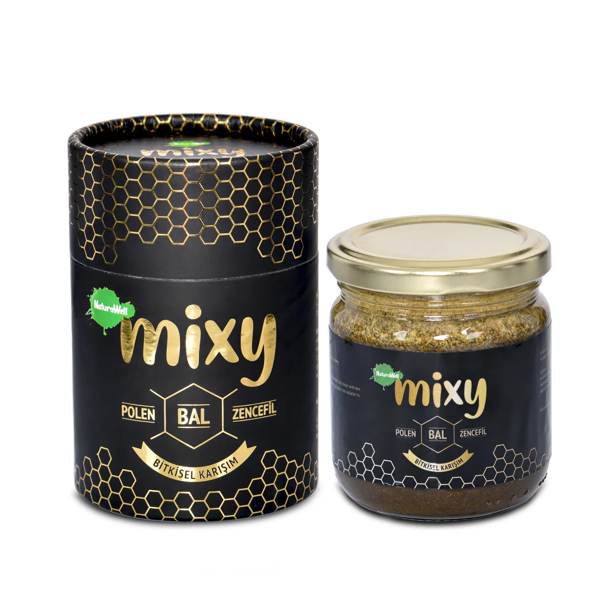 Mixy Honey Pollen Ginger Propolis Immune Supporting Herbal Mixture Sugar Without Adding 230gr