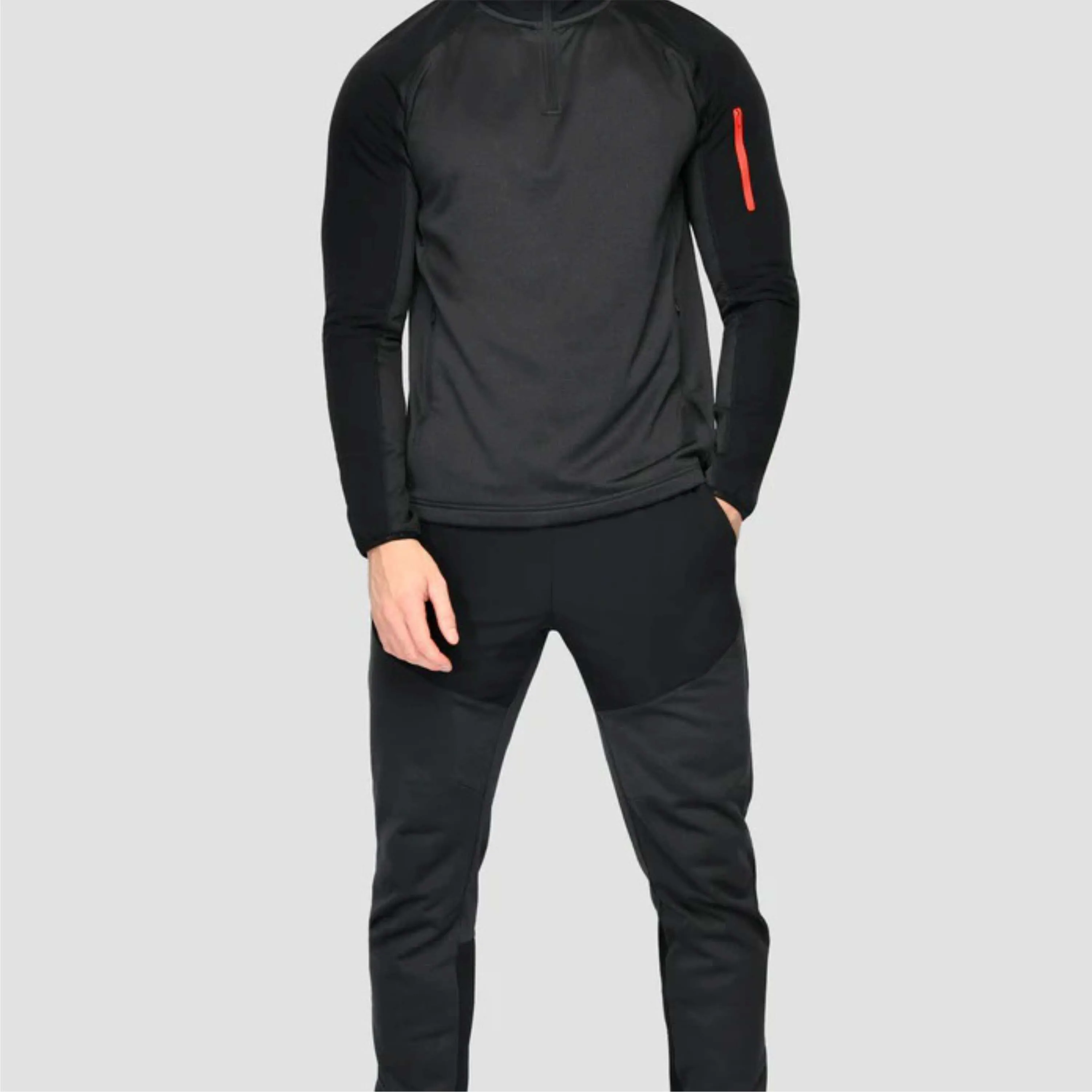 Mens Shirts 1/4 Zip Long Sleeve Tactical Hunting Shirts Outdoor Hiking Shirts Casual Pullover Tops Ripstop Frog Suit Men