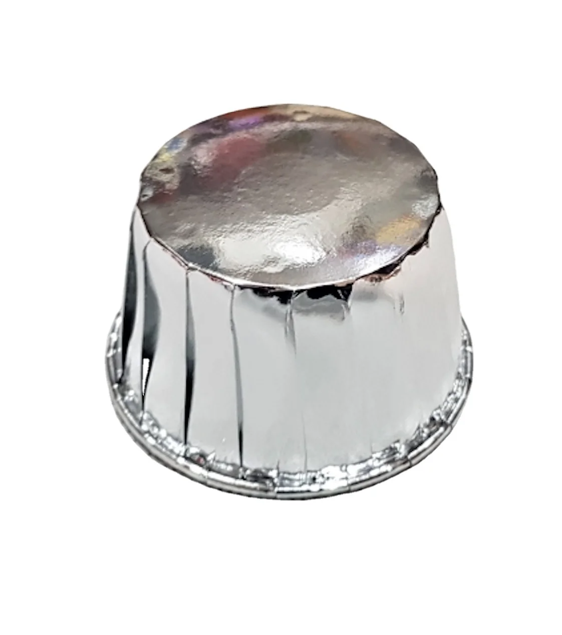 Muffin Cups - Aluminium Foil Paper; Diameter - 70mm; Height - 39mm; 50pcs/set opp packing; Silver Color