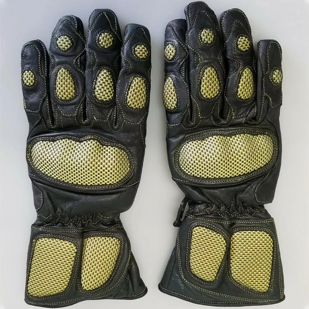 Высококачественные Мотоциклетные Перчатки Kevlar из натуральной кожи защитные мотоциклетные перчатки для мужчин и женщин