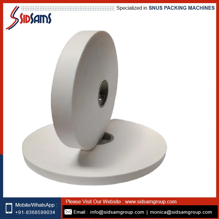 Новая Высококачественная упаковочная фильтровальная бумага Snus для использования в упаковочной машине