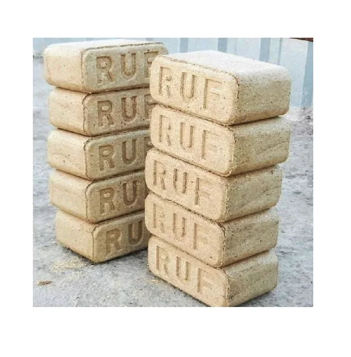 Wholesale Premium Quality 10kg Packaging Certified Heat Fuel Pini Kay/RUF Wood Briquettes Made from Wood Sawdust
