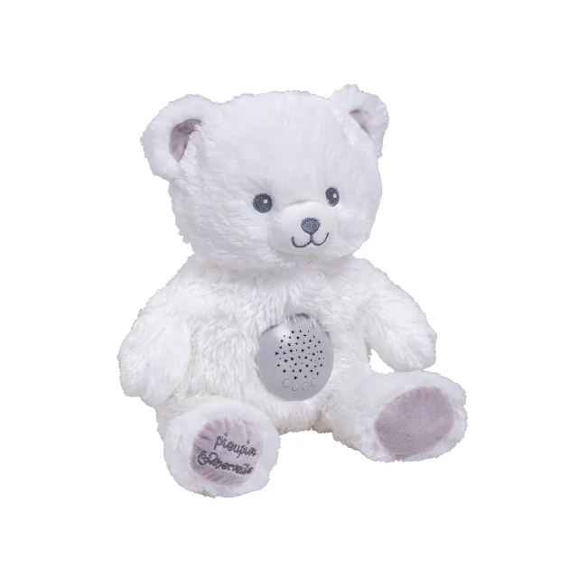 Grey Gaston Projector - White Bear with light up projector and sound electronic